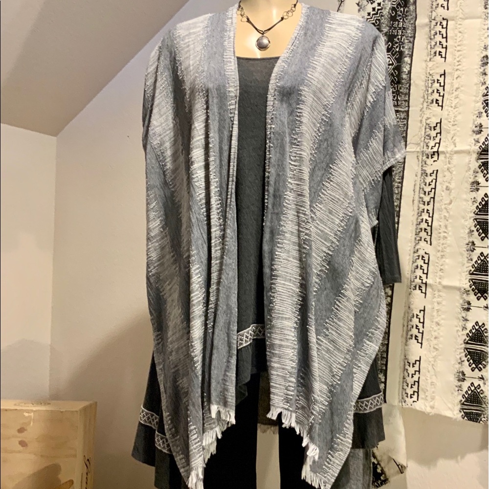 Soft Surroundings grey topper